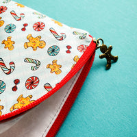 Christmas Gingerbread Peppermints, small zipper bag