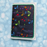 Rainbow Music Notes, Notebook Cover