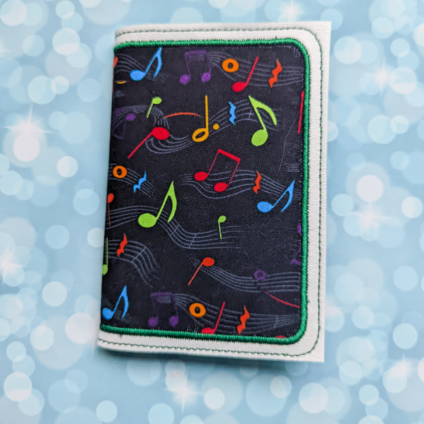 Rainbow Music Notes, Notebook Cover