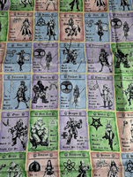 Tabletop Game Classes, Dungeon -Fabric Destash 54" Wide X 36" Tall