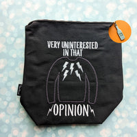 Very uninterested in that opinion, creek, small zipper Bag