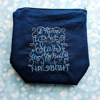 I have loved the stars too fondly, small zipper Bag