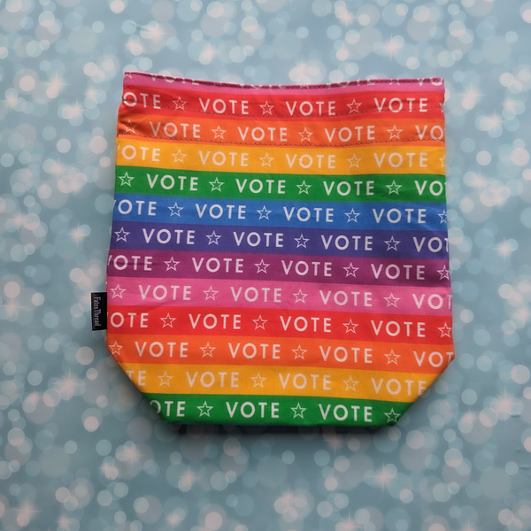 Rainbow Vote, small project bag