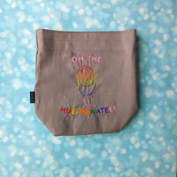 Oh the hue-manatee, small project bag