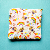 Pastel Rainbow cartoon, zipper pouch