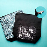 Carpe Noctem, small zipper bag