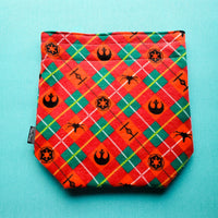 Rebel Argyle Christmas bag, small project bag