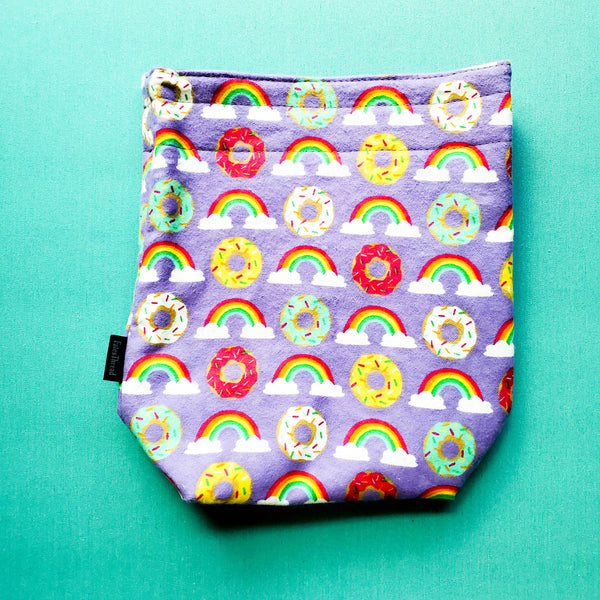 Donut Knitting Project Bag, small project bag