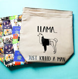 Llama Just Killed a Man, medium project bag