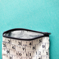 Ruler pouch, zipper pouch