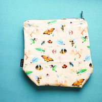 Pollinators, small zipper bag