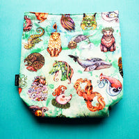 Whimsical Wildlife, small project bag