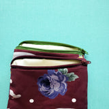 Floral Trek, zipper pouch