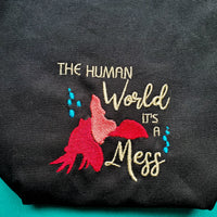 Human world is a mess bag, small zipper bag