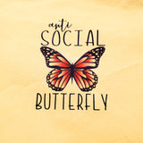 Anti-Social Butterfly, small zipper bag