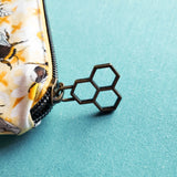 XO Bee, Small Zipper Project Bag