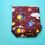 Floral Trek, small zipper bag