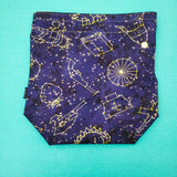 Firefly Constellations, medium project bag