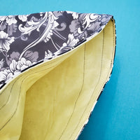 Fandom Floral Ships, Gray,  large project bag