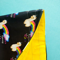 Llama haters bag, small project bag