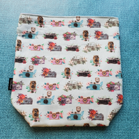 Floral Cameras, Small Project Bag