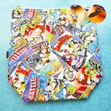 Toy Movie Comics, large zipper bag