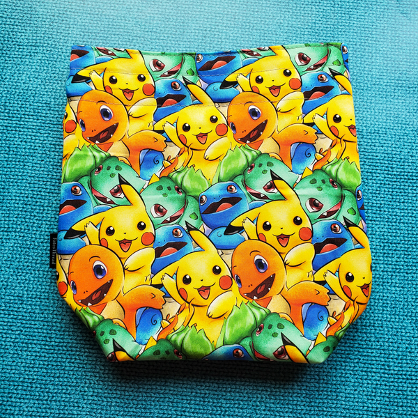 Watercolor Pocket Monsters, small Project Bag