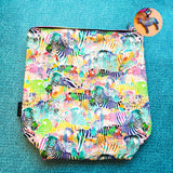 Rainbow Zebras, Small zipper Bag