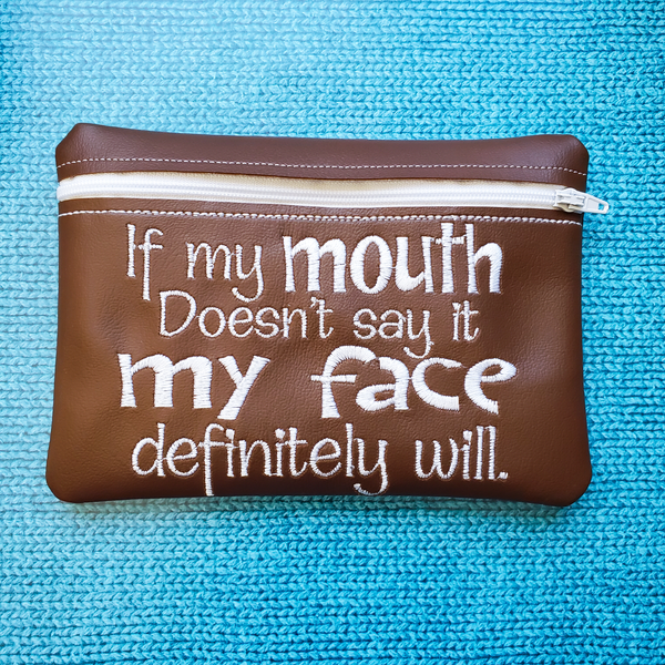 If my mouth doesn't say it, crochet hook case