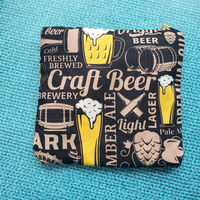 Craft Beer, zipper pouch