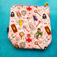 Card Sakura Anime, small zipper Bag