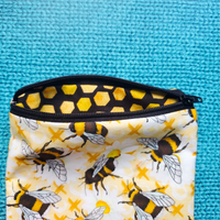 XO Bees, zipper pouch