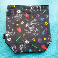 Lovely Creatures Bones, small project bag