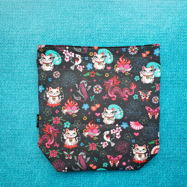 Lucky Cats, Small project bag
