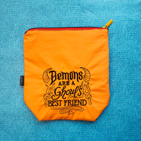 Demons are a Ghouls best friend, small zipper Bag