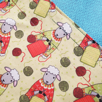 Sheep in Christmas Sweaters, small project bag