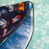 Astronaut in Space, small zipper Bag
