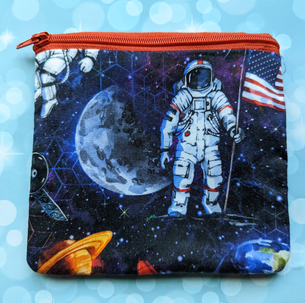 Astronaut in Space, zipper pouch