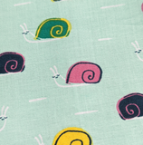 Mint Snails, small project bag
