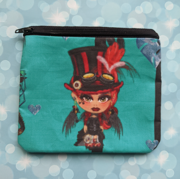 A Girl and her Dragon, zipper pouch