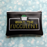What the Fucculent, Adult Succulent, Crochet hook case