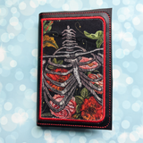 Floral Ribcage, Notebook Cover