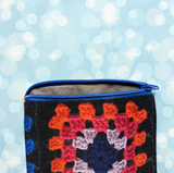 Granny Squares Crochet, zipper pouch