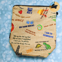 Firefly Quote Project bag, small zipper bag