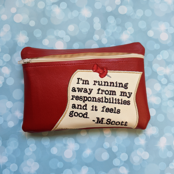 Runing away from my responsibilities, Office, Crochet hook case