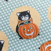 Vintage Halloween Cat, Small project bag
