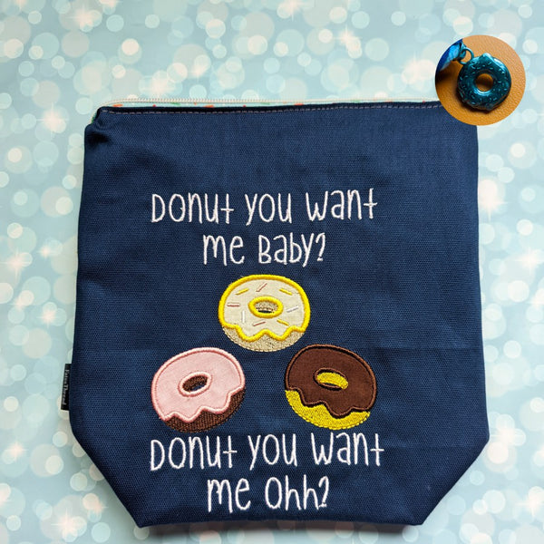 Donut you want me baby, small zipper Bag