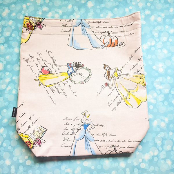 Watercolor Princesses, large project bag