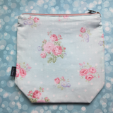 Pastel Roses, small zipper Bag