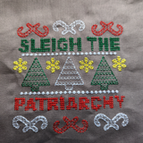 Sleigh the Patriarchy, small zipper Bag